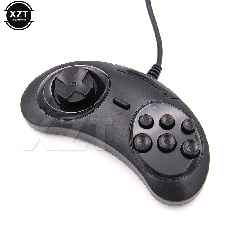 Retro Game Controller Usb - USB-Kabel-Gamepad-Gamecontroller für SEGA Genesis/MD2 Y1301, 6