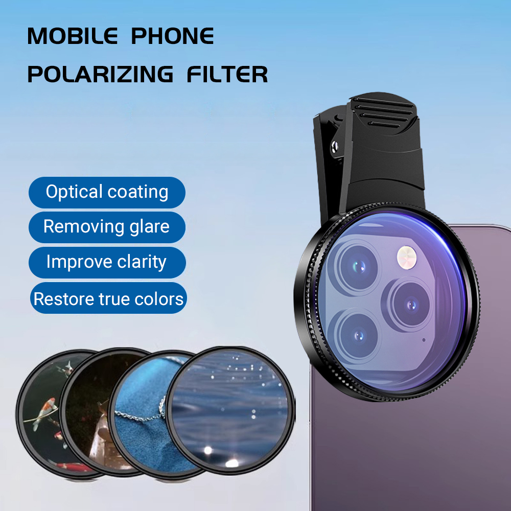 Mobile Electronics Gadgets - 52MM Handy-Objektiv, universelle Polarisationskamera mit Clip,