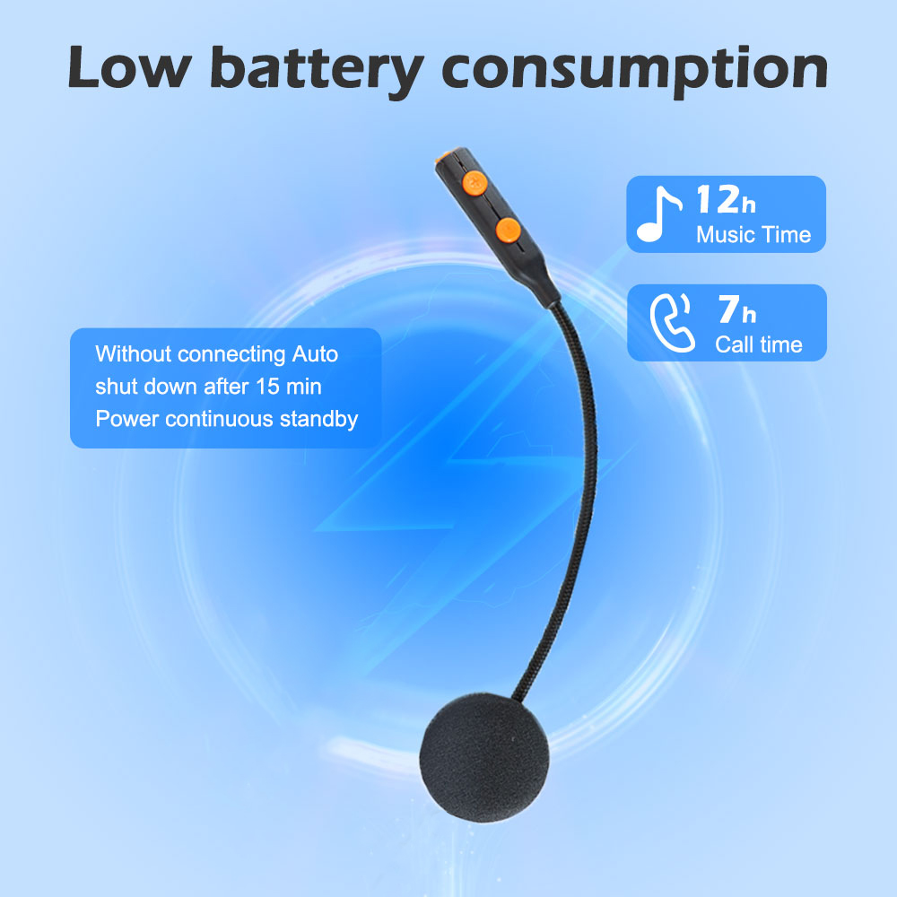 Bluetooth Speaker Waterproof - Kihous Einohr-Motorradhelm-Headset Bluetooth 5.3 Wasserdichter Freisprechlautsprecher