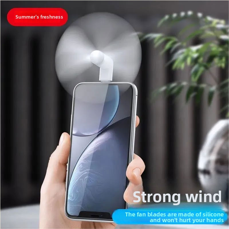 Electronics Gadgets Sale - Typ-C Mini-Handy-Lüfter, Tragbarer Taschenventilator mit Starkem