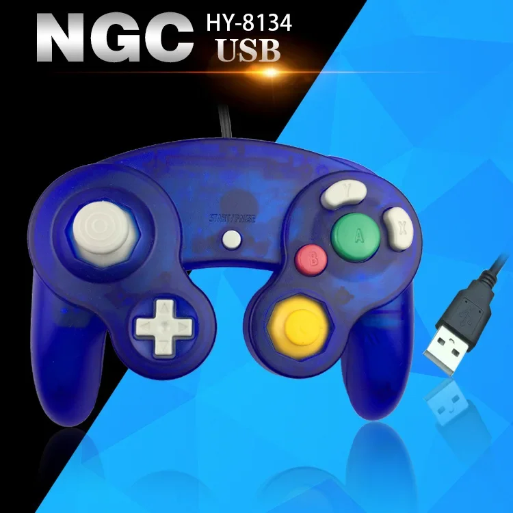 Retro Game Controller Usb - Retro-Spiel für Gamecube-Controller, USB-Kabelgebundener Handheld-Joystick für