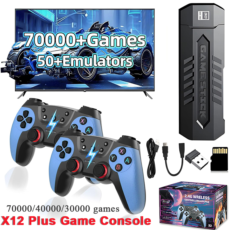 Retro Game Controller Usb - X2 Retro-Spielstick mit 128GB 70000/30000+ Spielen