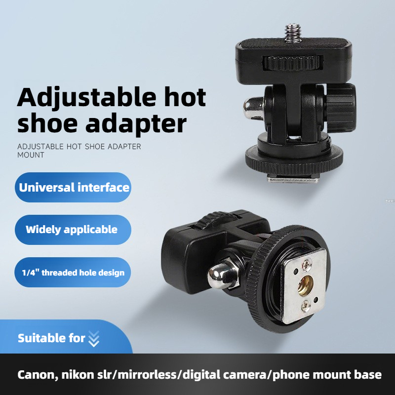 Auto Tracking Tripod - Universeller Blitzschuh-Adapter mit 1/4-Zoll-Stativanschluss für Canon,