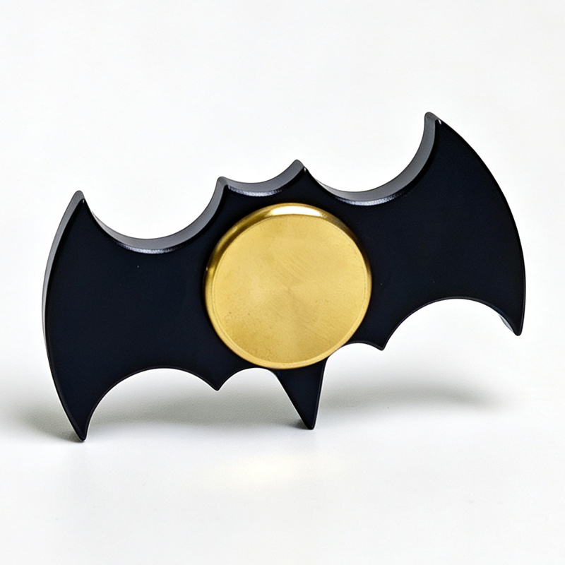 Electronics Gadgets For Kids - Cooles Design Fledermausförmiger Leiser Metall-Fidget-Spinner Stressabbau-Spielzeug