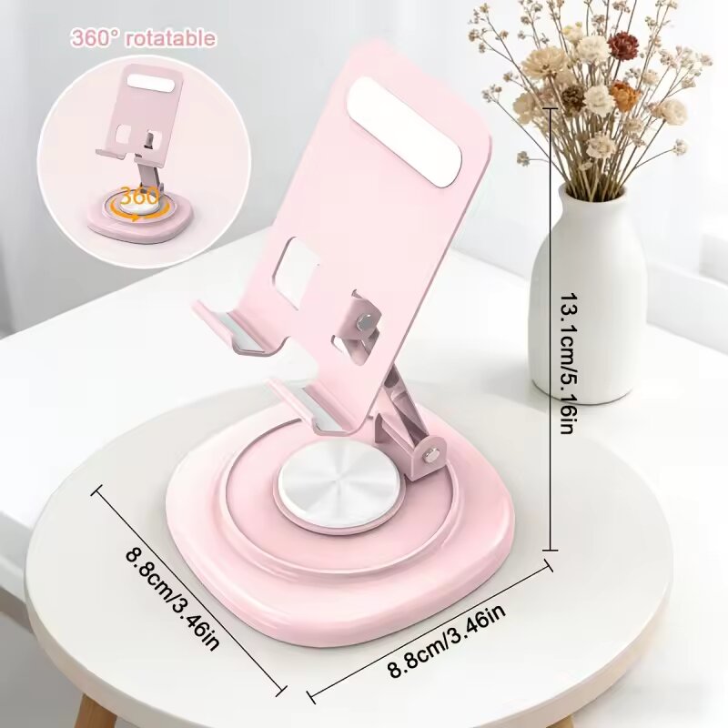 Mobile Electronics Gadgets - 360 Grad Drehbarer Faltbarer Desktop-Telefonständer Tragbarer