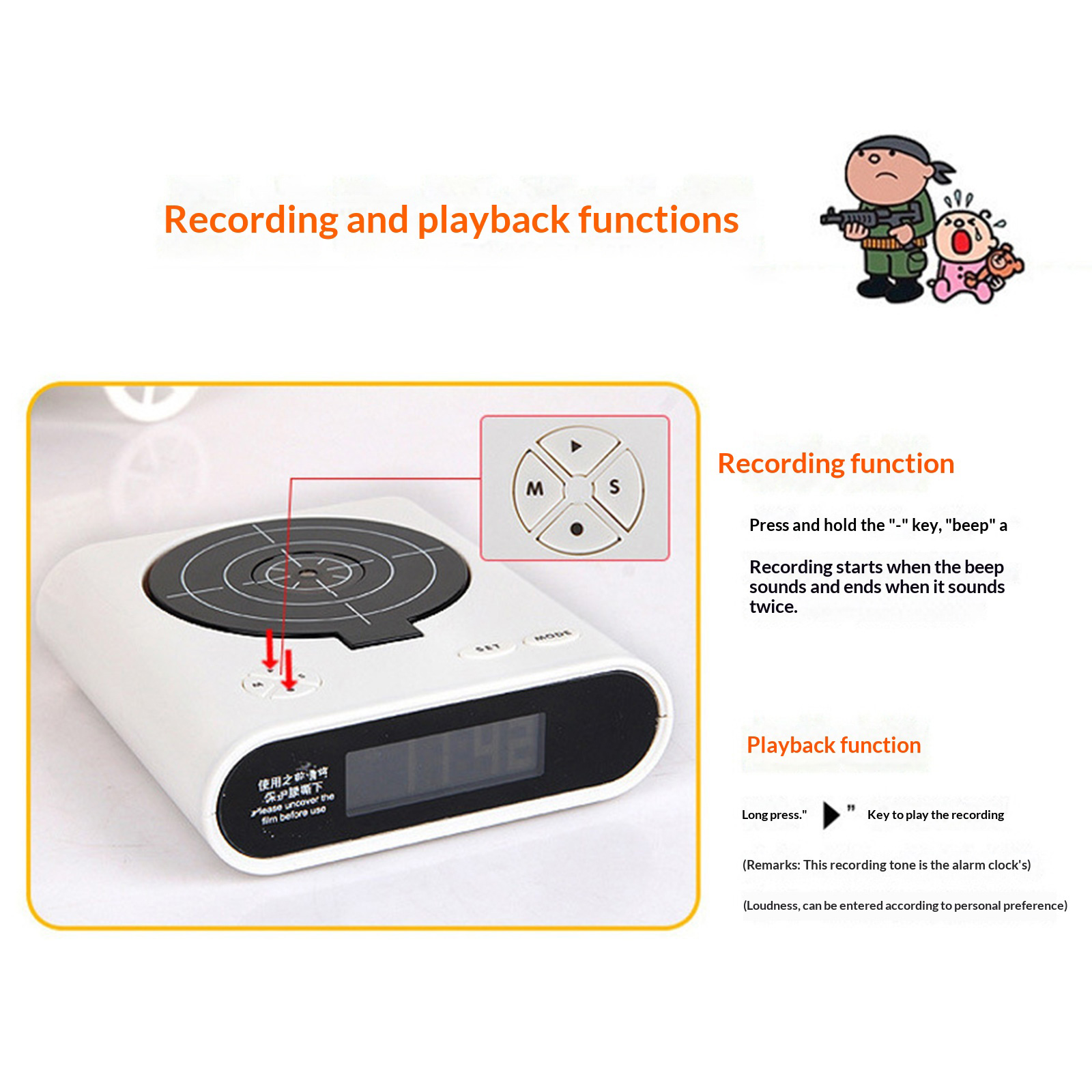 Electronics Gadgets For Gift - Elektronische Tischuhr, kreativer LED-Digitalwecker, Gadget mit