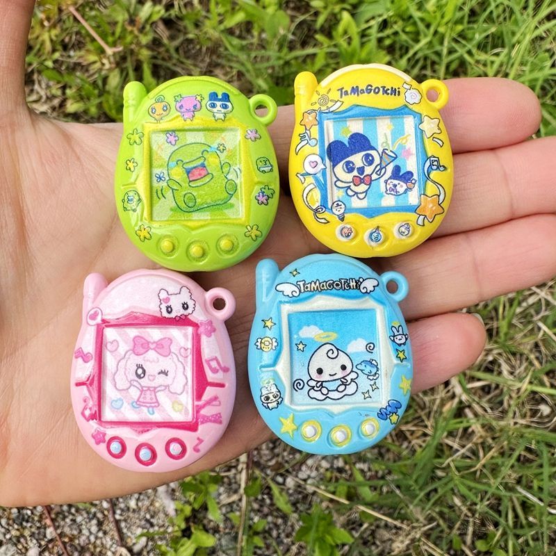 Mobile Electronics Gadgets - Tamagotchi doppelseitig bedruckte Perlen, DIY-Materialien, gebackene