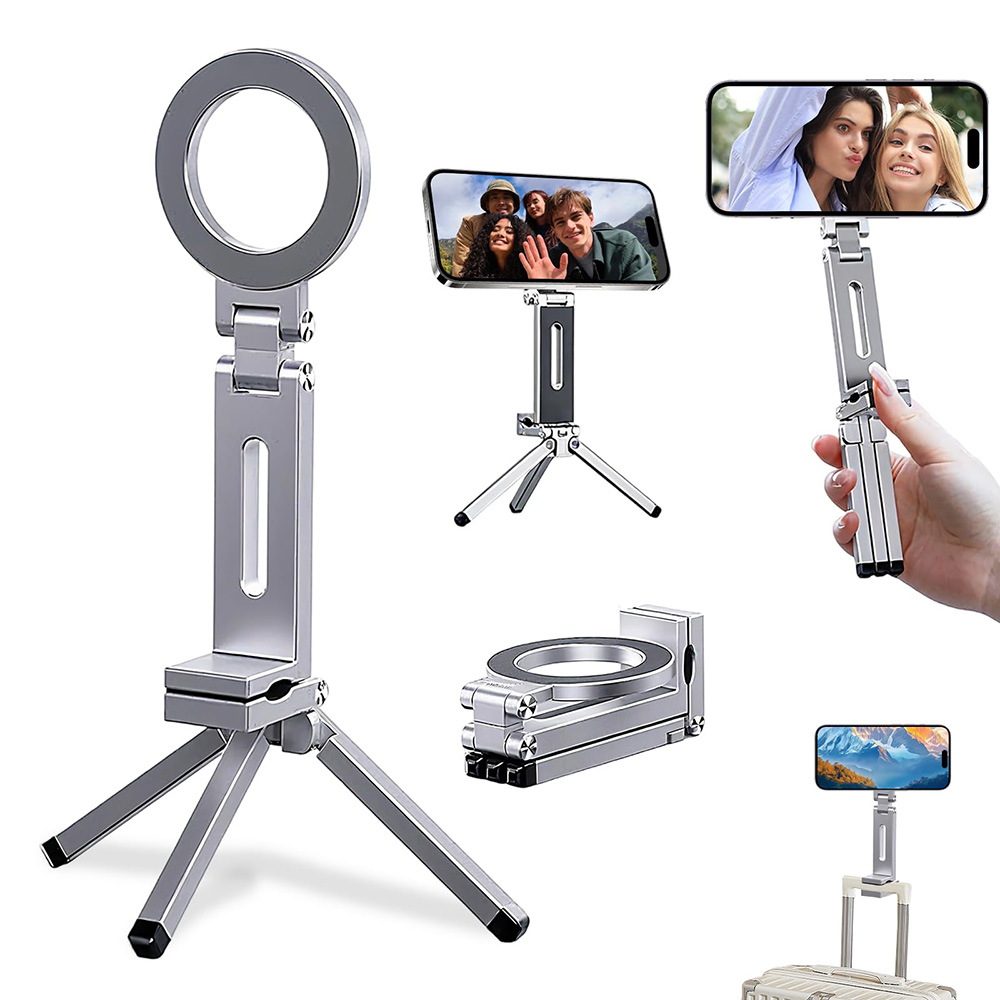 Auto Tracking Tripod - Handy-Stativ Magnetischer Handyhalter Faltbarer 360°-Ständer °