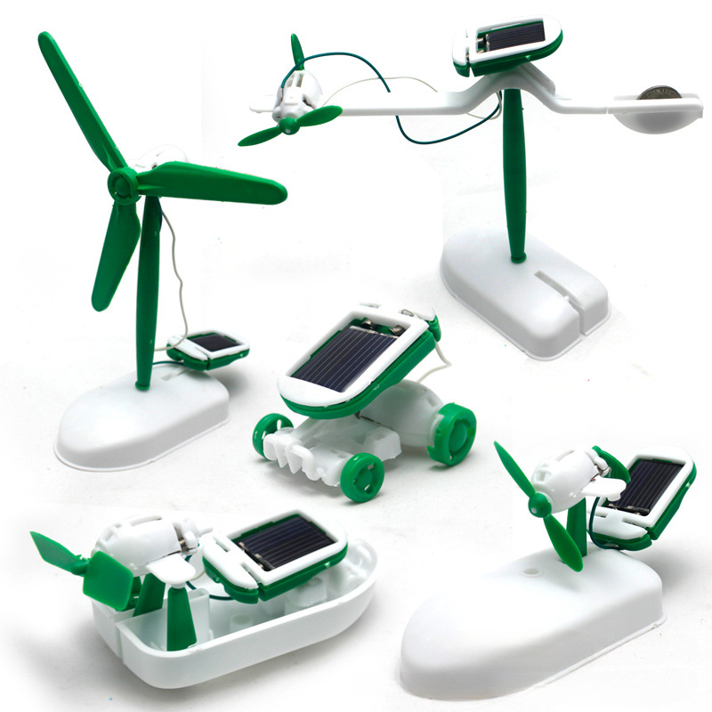 Electronics Gadgets For Kids - 6-in-1 Solar-Power Roboter Kit Montage Schiff