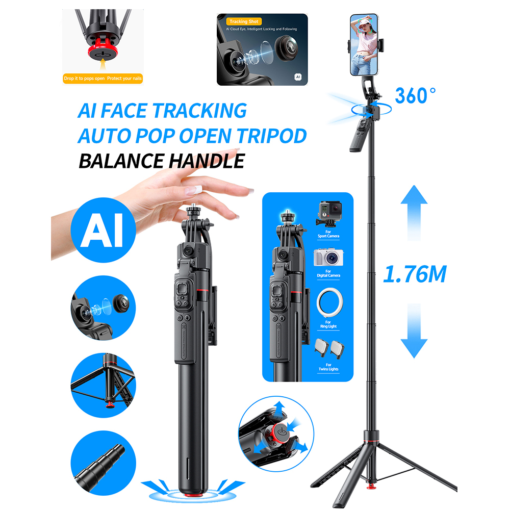 AI Gimbal Stativ Jumping Selfi – Auto Tracking Tripod Bewertung und Preis