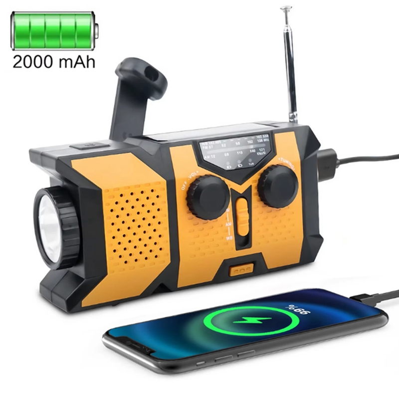 Solar-Handkurbelradio mit LED- – Solar Powered Charger Bewertung und Preis