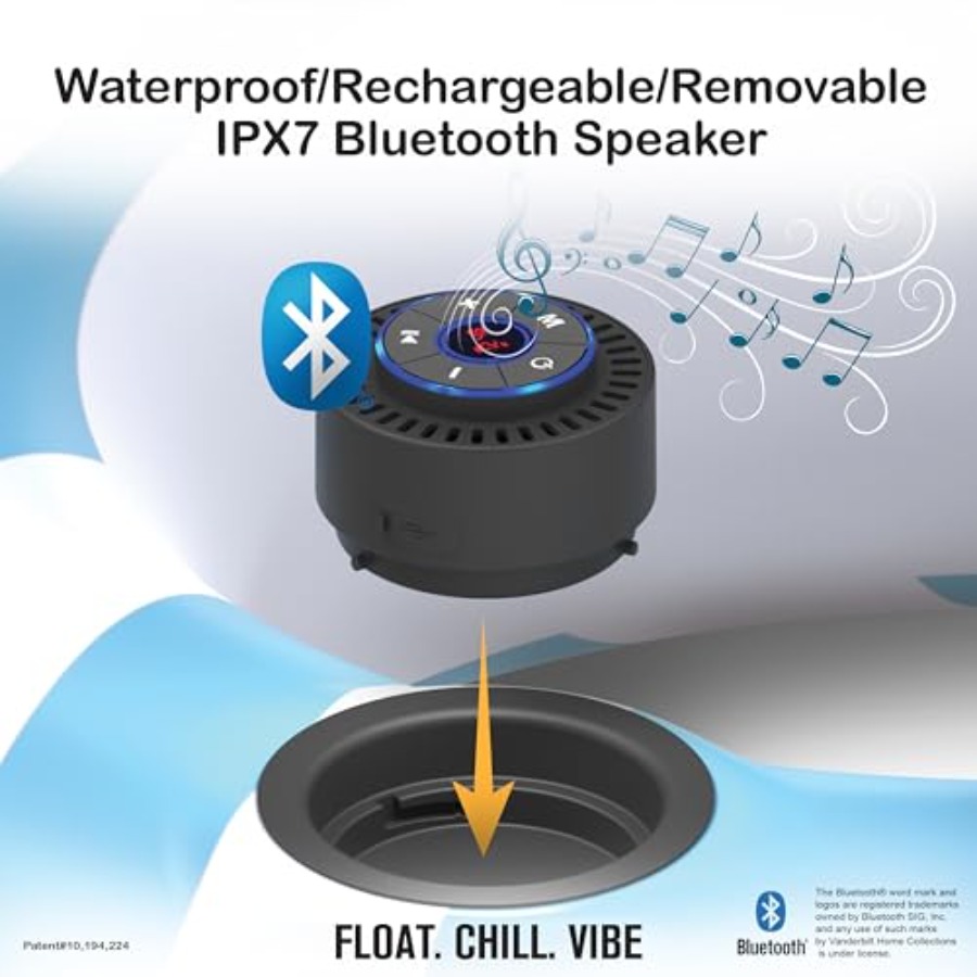 Aufblasbare Poolliege mit Blue – Bluetooth Speaker Waterproof Bewertung und Preis