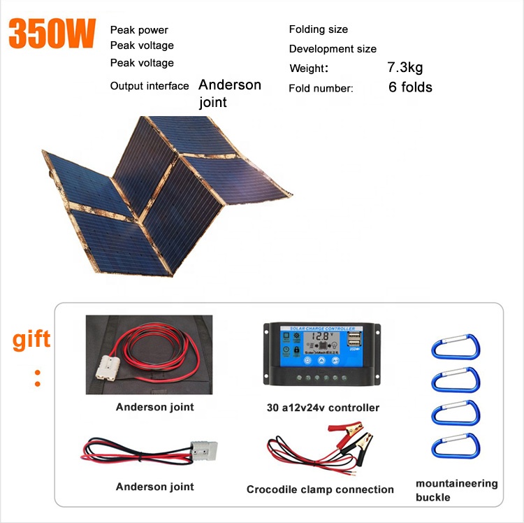 350W Flexibles Monokristalline – Solar Powered Charger Bewertung und Preis