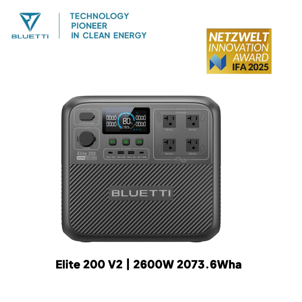 【Renew】BLUETTI Elite 200 V2 Tr – Solar Powered Charger Bewertung und Preis