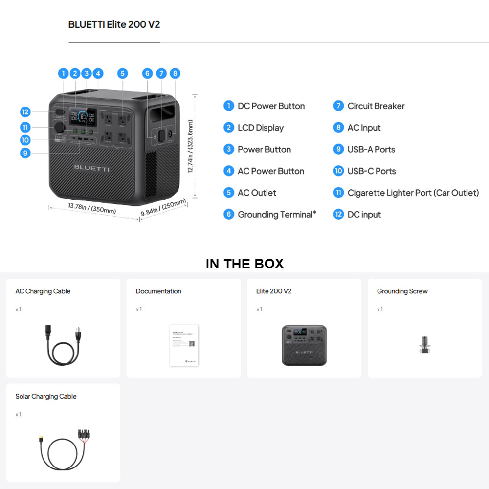 【Renew】BLUETTI Elite 200 V2 Tr – Solar Powered Charger Bewertung und Preis